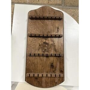 Vintage Wooden Spoon Display Rack – Chamber Collection Style 136 – Holds 28